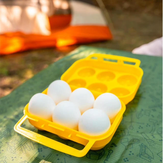 Alt view image 2 of 5 - 6-Count Camping Egg Holder Durable, Compact, Lightweight Storage Container for Outdoor Cooking, Travel, and Camping Adventures