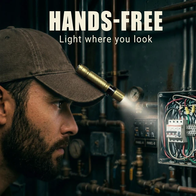 Alt view image 4 of 6 - 2-Pack Mini LED Penlight, Small Pocket Flashlight with Clip, AAA | 3 Modes Compact Tactical Torch for Emergency & Inspection. Reversible Clip Fits Cap & Pocket. Portable Slim EDC Light.