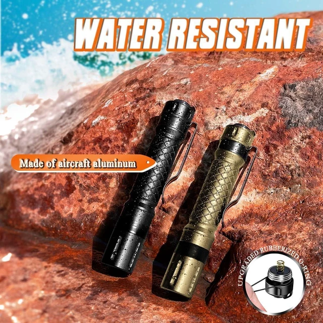 Alt view image 5 of 6 - 2-Pack Mini LED Penlight, Small Pocket Flashlight with Clip, AAA | 3 Modes Compact Tactical Torch for Emergency & Inspection. Reversible Clip Fits Cap & Pocket. Portable Slim EDC Light.