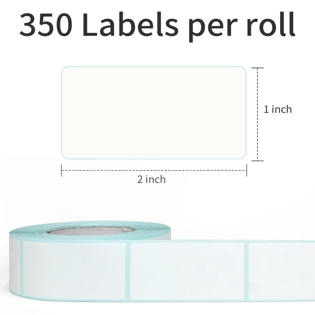 Alt view image 2 of 3 - 350 Stickers 1x2 inch Dissolvable Food Labels for Containers | Suitable for storage, boxes, inventory and food prep; writes on glass, wood, metal and plastic, withstands -40 to 150 F.
