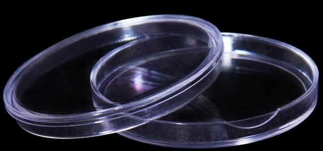 Alt view image 4 of 7 - 100Pack 25mm Coin Storage Capsules Holder, Round High Transparency Plastic Coin Container Case For Coin Collection Supplies