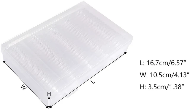 Alt view image 6 of 7 - 100Pack 25mm Coin Storage Capsules Holder, Round High Transparency Plastic Coin Container Case For Coin Collection Supplies