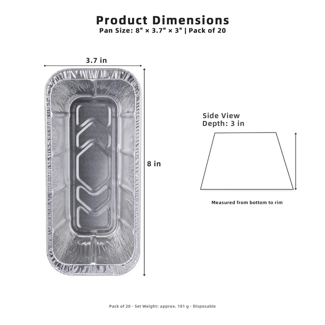 Alt view image 3 of 7 - Grease Cup Liners for Blackstone Griddles, Rear Tray, 20 Pack | Disposable aluminum foil drip pan liners for 17, 22, 28 and 36 in Blackstone rear grease trays.