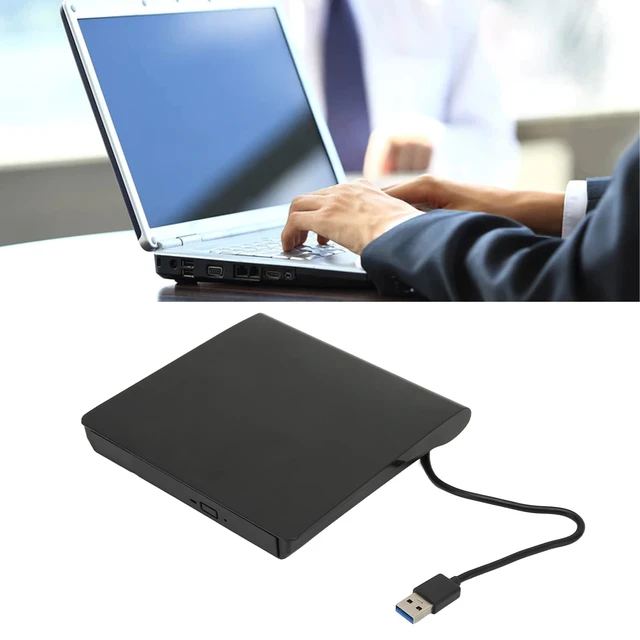 Alt view image 3 of 7 - External DVD Drive Enclosure,Slim High Speed USB3.0 SATA External 12.7mm DVD Drive Enclosure Optical Disc Enclosure Without Optical Drive for Laptop Desktop