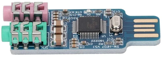 Main image of YWBL-WH External USB Audio Card Driver USB Sound Card External Audio CM108 for Computer Laptop 2000,WINXP,