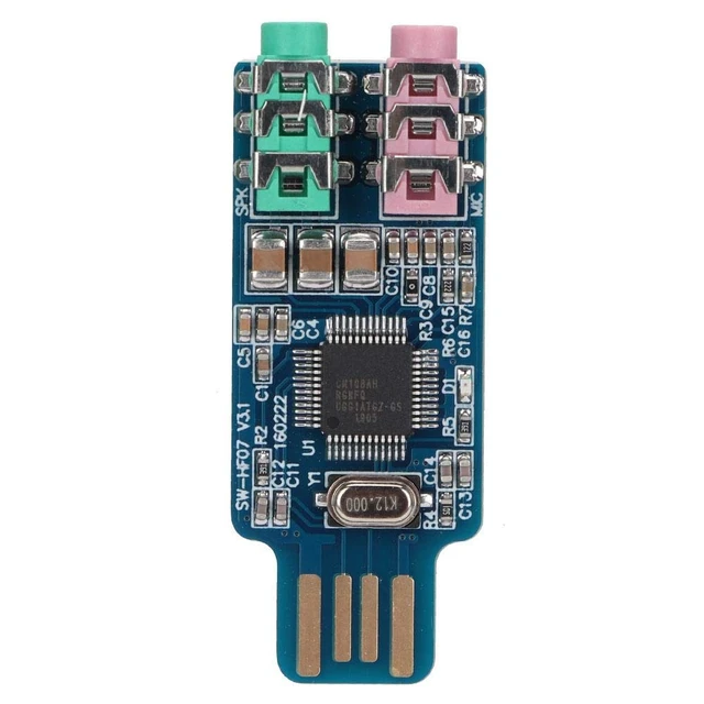 Alt view image 2 of 7 - YWBL-WH External USB Audio Card Driver USB Sound Card External Audio CM108 for Computer Laptop 2000,WINXP,