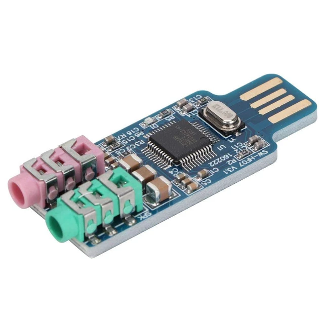 Alt view image 3 of 7 - YWBL-WH External USB Audio Card Driver USB Sound Card External Audio CM108 for Computer Laptop 2000,WINXP,