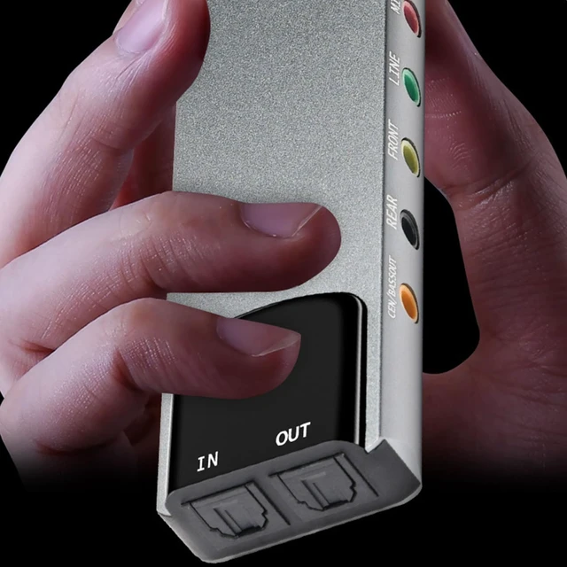 Alt view image 4 of 7 - Gugxiom 7.1 USB Surround Sound Card, 5.1 External Sound Card with SPDIF Digital Audio, for Laptop PC