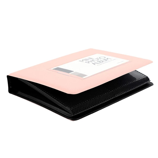 Alt view image 5 of 7 - Mini Photo Album Book, 64 Capacity PVC Blue | 15x11.5cm Compact Size, Double Sided Clear Pockets, Fits 2x3 Prints, Travel Wedding Gift