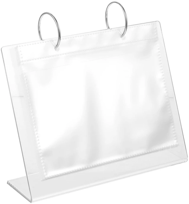 Main image of 6x7inch Photo Albums Desktop Photo Album Collection Acrylic Tabletop Flip Picture Album Photo Frame Photo Display For Home Office Baby Shower Wedding 6inch 34 Pieces Photo Album