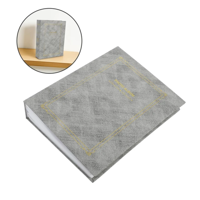 Alt view image 3 of 7 - Photo Album Small Photo Book Insert Pocket for Family Memories Wedding Birthday Anniversary and Special Events Sturdy Pages Decorative Cover 8.85 X 6.88 X 1.96 in