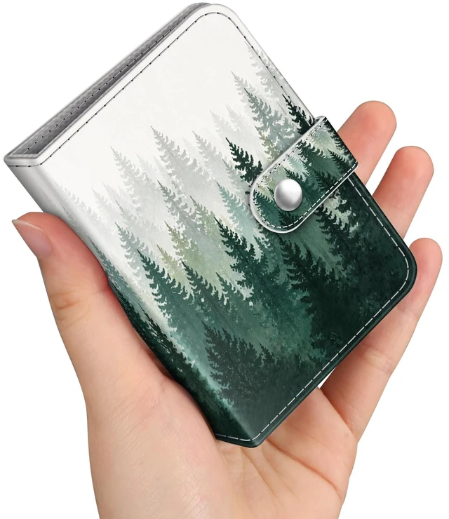 Main image of Mini Photos Album Book for 2x3 Inch Films - 52 Pockets Small Albums | For Fujifilm Instax Mini, Polaroid Hi-Print Pictures, Portable Kpop Photocard Holder, Travel Memory Book, Forest