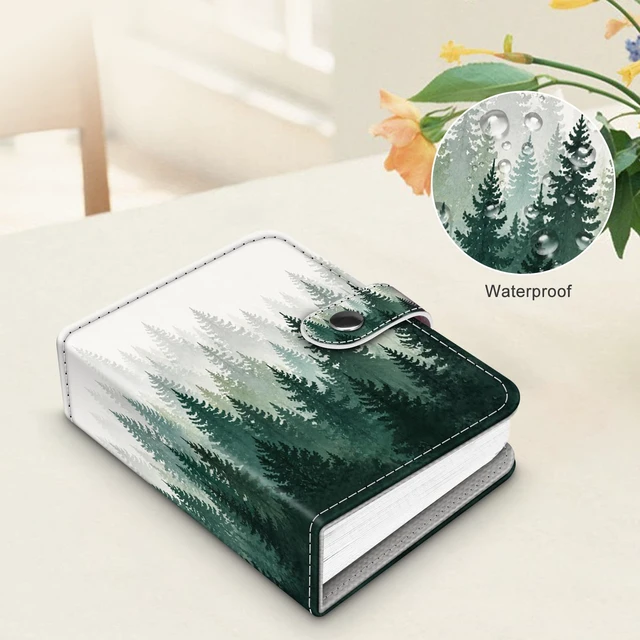 Alt view image 7 of 7 - Mini Photos Album Book for 2x3 Inch Films - 52 Pockets Small Albums | For Fujifilm Instax Mini, Polaroid Hi-Print Pictures, Portable Kpop Photocard Holder, Travel Memory Book, Forest