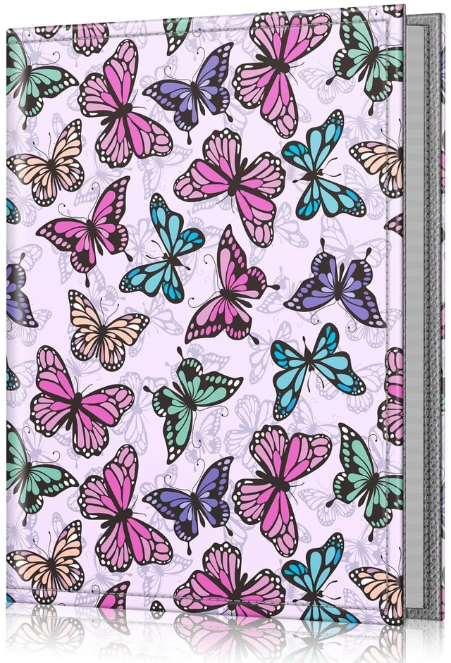 Main image of 4x6 Photos - 52 Pockets Small Wallet Albums For Family | Vegan Leather Cover, 4X6 Picture Keepsakes, Family/Wedding/Travel Memory Book, Baby/Kids/Boys/Girls Gift, Butterfly