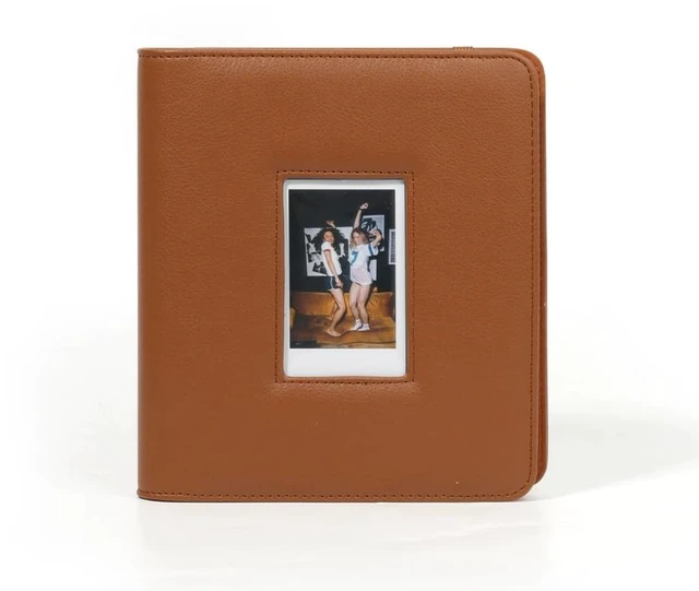 Main image of 3in 288 Photos Large Capacity litchi pattern Leather cover Picture Albums with 288 Vertical Pockets for Family Wedding Anniversary Baby (Brown)