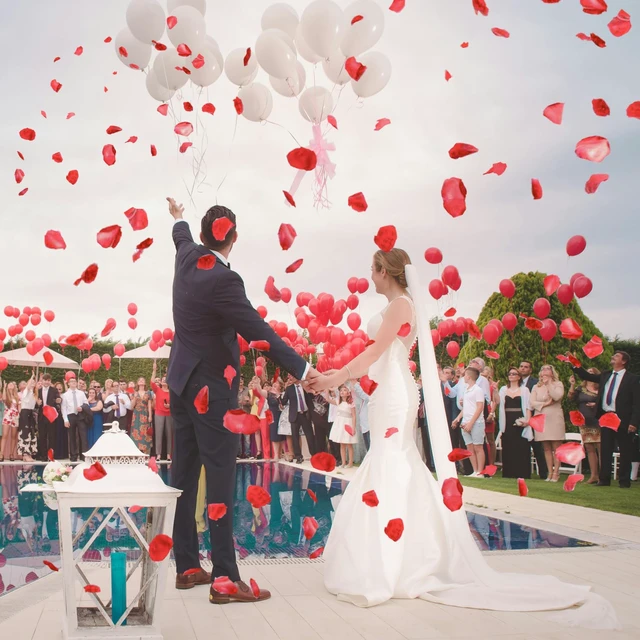 Alt view image 5 of 7 - 1200 PCS Fake Artificial Red Rose Petals | Artificial Roses Petals, For Marry Me, Valentines, Proposal, Wedding, Love Decorations, Romantic Party
