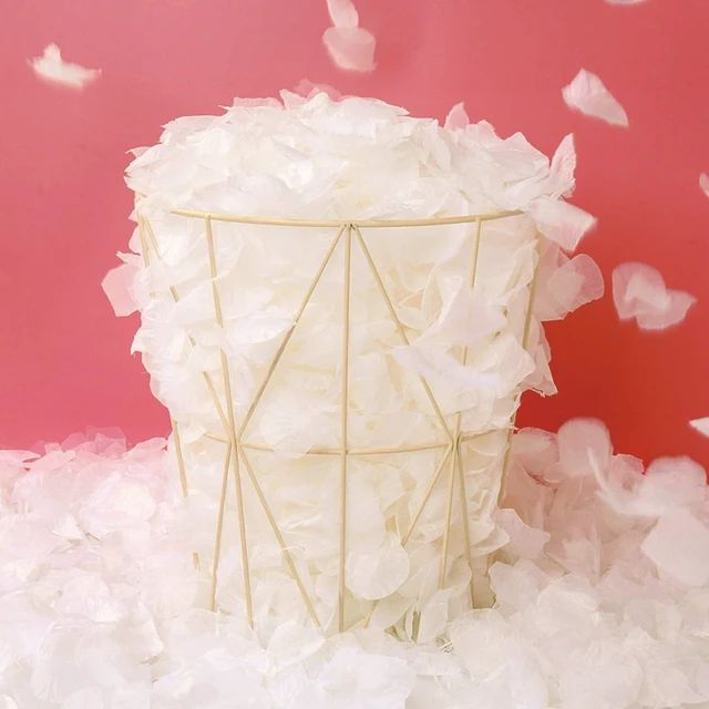 Alt view image 2 of 6 - 1000 Pcs Artificial Silk Rose Petals Decoration Wedding Party Color Ivory