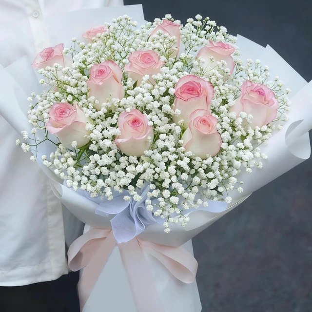Alt view image 7 of 7 - 20 Pcs Real Touch Babys Breath Artificial Flowers, White Fake Flowers Baby Breath Flowers Artificial Bulk with Stems Branches for Vase Wedding Party Garden Home Decor Centerpiece Arrangements