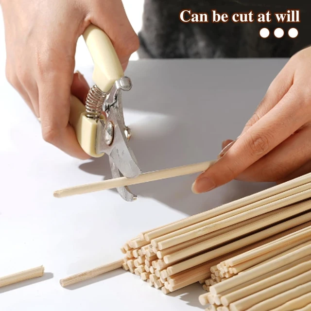 Alt view image 3 of 6 - 150 Pcs Wooden Dowel Rods, 1/8 X 12 Inch Craft Sticks | Smooth Unfinished Wood, Easy To Paint, For Crafts, Cake Dowels, Flower Bouquet, Model Making