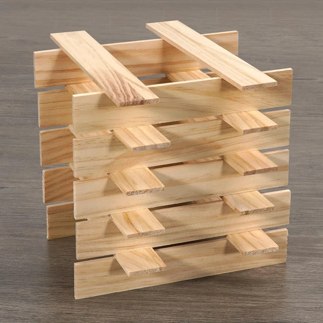 Alt view image 2 of 7 - Wood Strips Slats for Wall, Square Wooden Dowels for Crafts 1/8"x 1" x 6", 20 PCS Wood Trim Planks for Crafting, Unfinished Pine Wooden Sticks Lumber Pieces for Woodworking Models Making Dollhouses