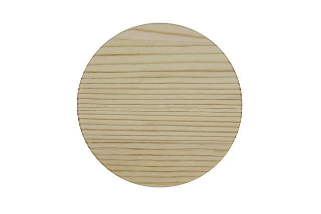 Alt view image 5 of 5 - 6 Pack of Unfinished Wood Coasters with Holder - 4 Inch Round Wooden Coaster DIY Craft, Sanded and Ready to Decorate, Paint or Stain