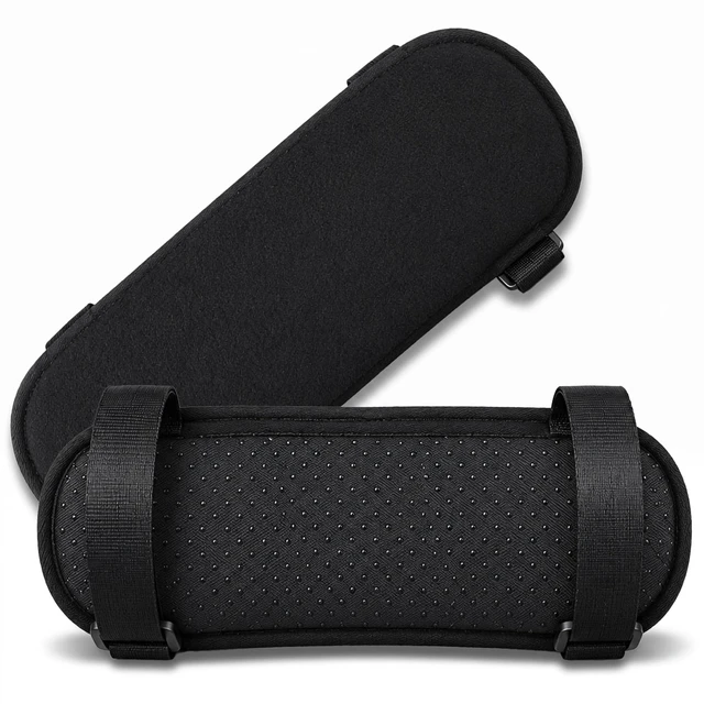 Alt view image 2 of 7 - 2 Pack Non-Slip Armrest Pads Ergonomic Thick Memory Foam Arm Pads for Office, Gaming Chairs (Black)