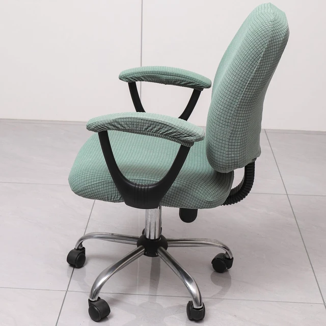 Alt view image 2 of 7 - Office Chair Cover with Armrest Covers Universal Stretch Desk Chair Cover, Computer Chair Slipcovers