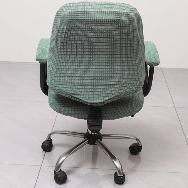 Alt view image 5 of 7 - Office Chair Cover with Armrest Covers Universal Stretch Desk Chair Cover, Computer Chair Slipcovers