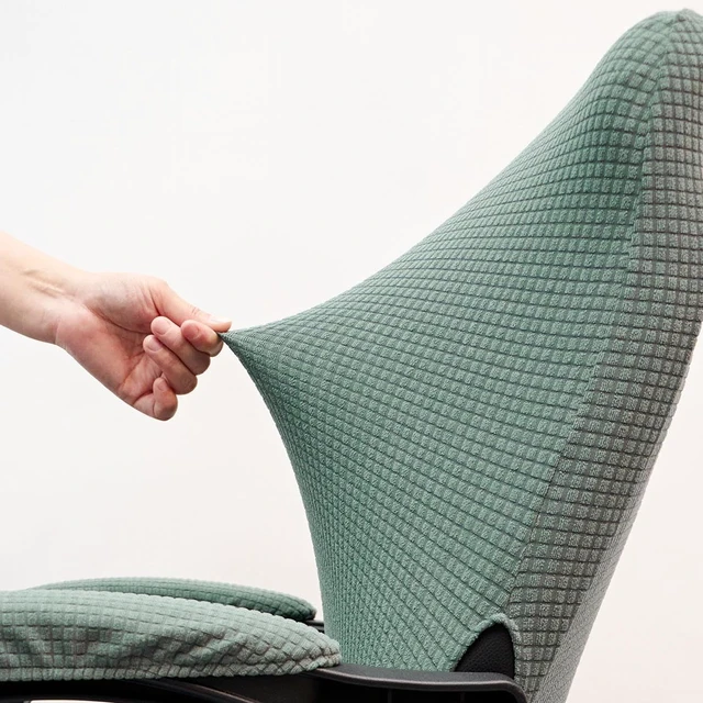 Alt view image 6 of 7 - Office Chair Cover with Armrest Covers Universal Stretch Desk Chair Cover, Computer Chair Slipcovers