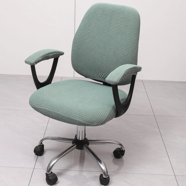 Alt view image 3 of 7 - Office Chair Cover with Armrest Covers Universal Stretch Desk Chair Cover, Computer Chair Slipcovers