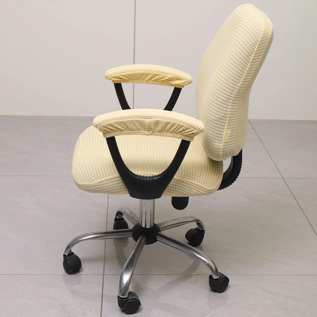 Alt view image 2 of 7 - Office Chair Cover with Armrest Covers Universal Stretch Desk Chair Cover, Computer Chair Slipcovers