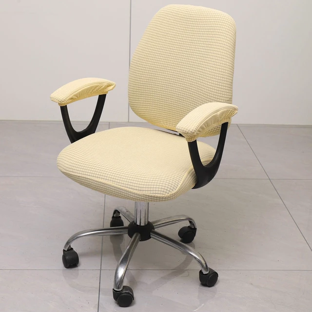 Alt view image 3 of 7 - Office Chair Cover with Armrest Covers Universal Stretch Desk Chair Cover, Computer Chair Slipcovers