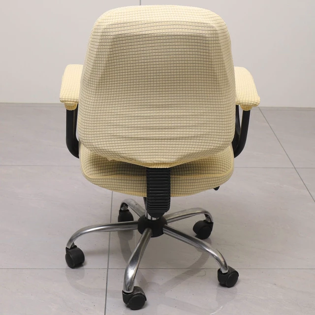 Alt view image 5 of 7 - Office Chair Cover with Armrest Covers Universal Stretch Desk Chair Cover, Computer Chair Slipcovers