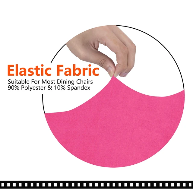 Alt view image 3 of 7 - Office Chair Cover- Large, Dark Pink- Removable Computer Chair Cover for Office Chair with Zipper for Universal Rotating Chair Desk Chair Cover Chair Seat Washable Protector for Pets