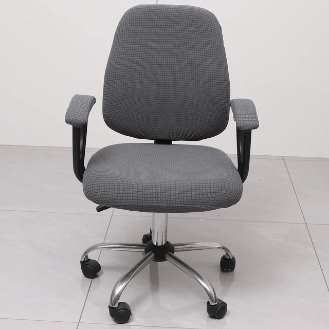 Alt view image 3 of 7 - Office Chair Cover with Armrest Covers Universal Stretch Desk Chair Cover, Computer Chair Slipcovers