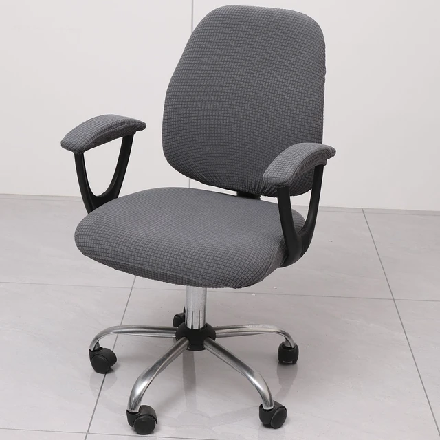 Alt view image 4 of 7 - Office Chair Cover with Armrest Covers Universal Stretch Desk Chair Cover, Computer Chair Slipcovers