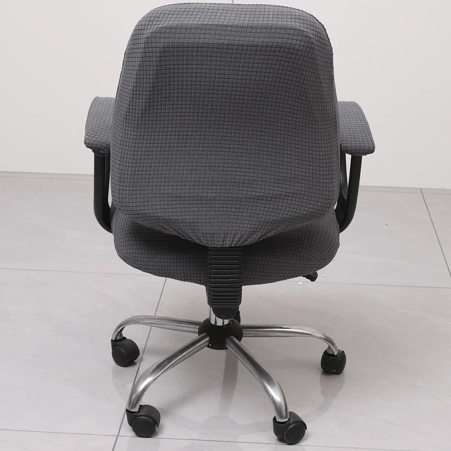 Alt view image 5 of 7 - Office Chair Cover with Armrest Covers Universal Stretch Desk Chair Cover, Computer Chair Slipcovers