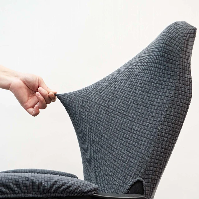 Alt view image 6 of 7 - Office Chair Cover with Armrest Covers Universal Stretch Desk Chair Cover, Computer Chair Slipcovers
