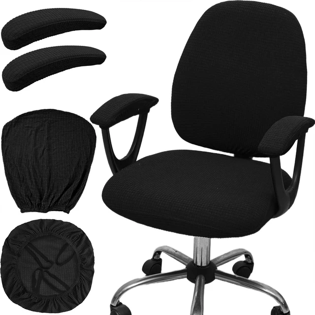 Main image of Office Chair Cover with Armrest Covers Universal Stretch Desk Chair Cover, Computer Chair Slipcovers