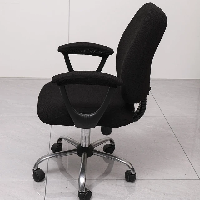 Alt view image 2 of 7 - Office Chair Cover with Armrest Covers Universal Stretch Desk Chair Cover, Computer Chair Slipcovers