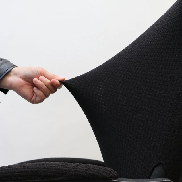 Alt view image 3 of 7 - Office Chair Cover with Armrest Covers Universal Stretch Desk Chair Cover, Computer Chair Slipcovers