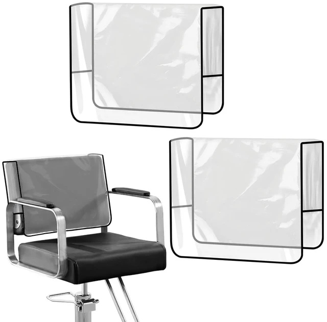 Main image of 2Pcs Salon Chair Cover Protectors,Clear Hairdressing Chair Back Covers | (19.8*15.9*4.7inch) Fits Most Standard Back Reinforced Precision Stitched Covers to Prevent Damage Spa Chairs