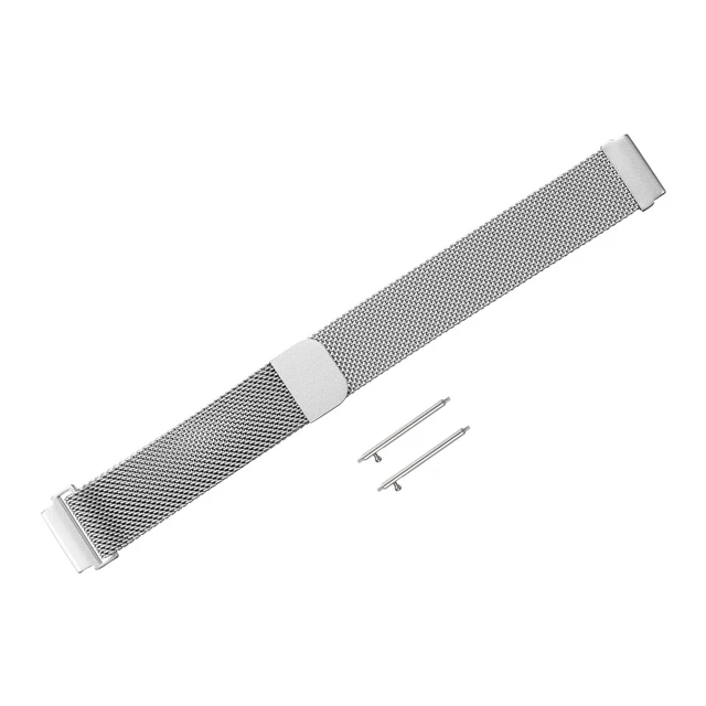 Alt view image 4 of 7 - Stainless Steel Mesh Watch Band 16mm Quick Release Metal Replacement Watch Strap with Magnetic Buckle for Men Women, Silver Tone