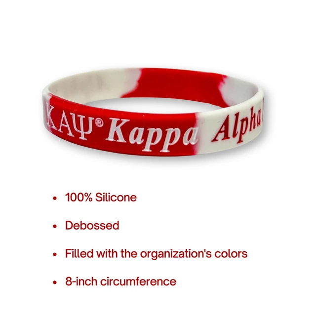 Alt view image 2 of 3 - Greek Underdog Kappa Alpha Psi Silicone Bracelet