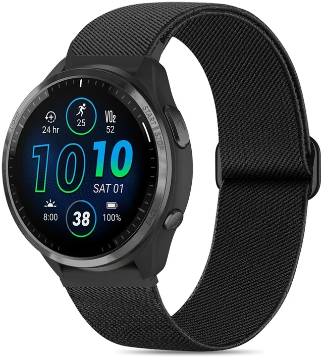 Main image of Nylon Bands Compatible with Garmin Forerunner 970 Watch Band/Forerunner 965 Watchband, Soft Farbic Strap Adjustable Loop for Forerunner 955/Forerunner 945/935/Instinct 3 45mm/Instinct 2/1 Men Women