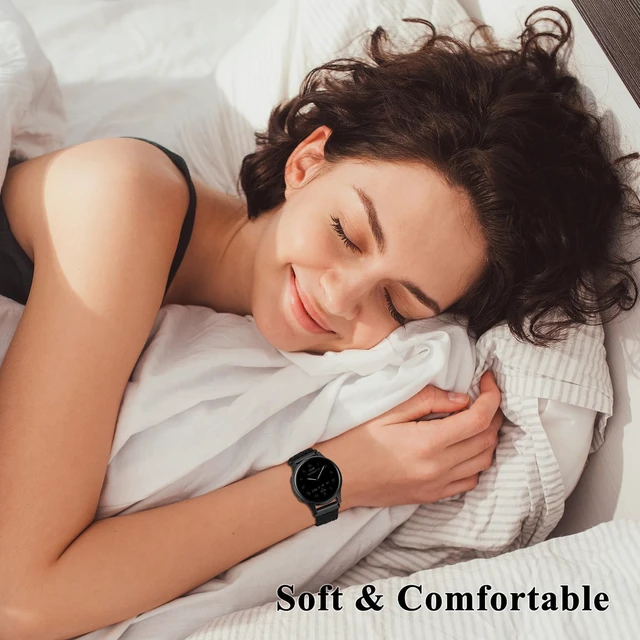 Alt view image 4 of 7 - 22mm Magnetic Braided Nylon Band Compatible With Garmin Venu 3 Watch Band/Venu 4 45mm/Venu 2/Vivoactive 4, Quick Release Stretchy Strap Replacement for Forerunner 265/255/570-47mm