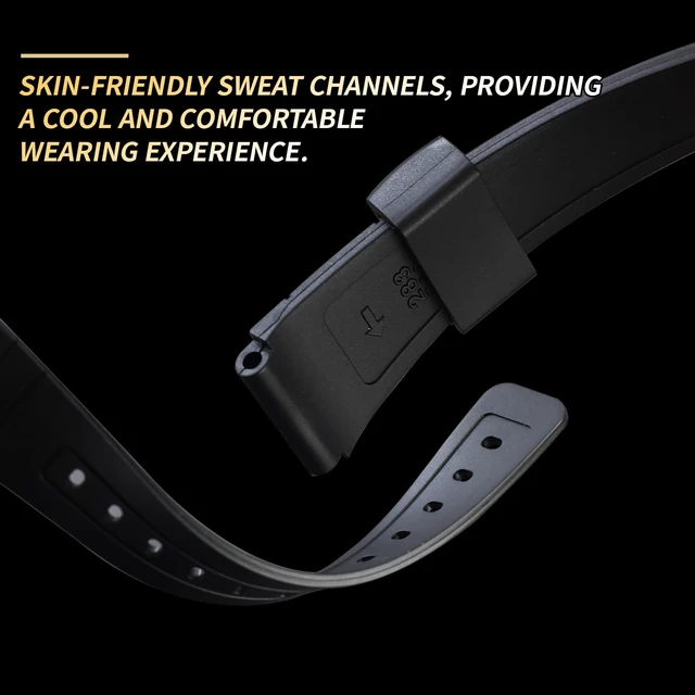 Alt view image 4 of 6 - TPU Watch Strap Replacement for Casio F-91W/F-84/F-94/F-105/F-108/A-158watch bands for men and Women(Black/Black Buckle)