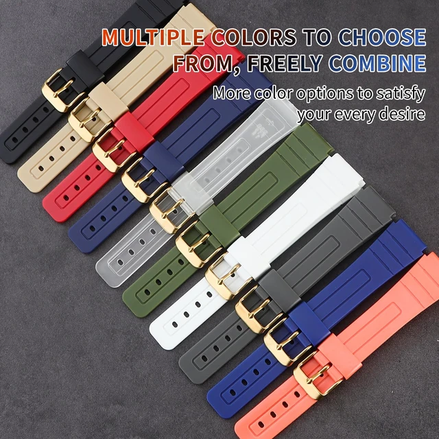 Alt view image 5 of 6 - TPU Watch Strap Replacement for Casio F-91W/F-84/F-94/F-105/F-108/A-158watch bands for men and Women(Black/Black Buckle)