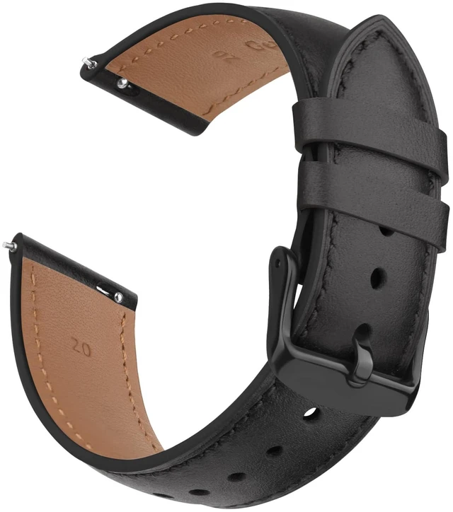 Main image of 20mm Leather Band for Timex Expedition Bands, Soft Leather Replacement Band for Timex Men's Expedition Scout 40mm 43mm/Expedition Acadia 40mm/Digital CAT 39mm/Field 43mm