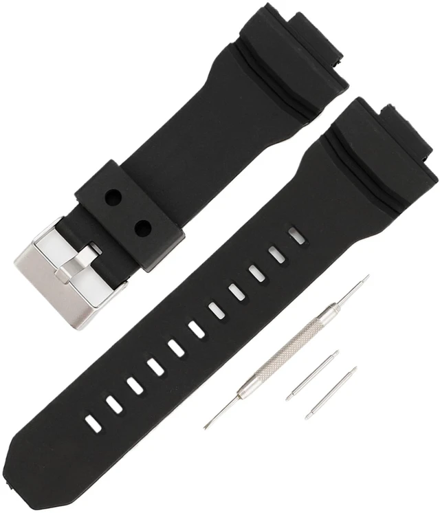 Main image of Watch Band Replacement for Casio G-Shock GA-150/200/201/300/310/ Wirstband accessories for Men and Women Strap (Black)
